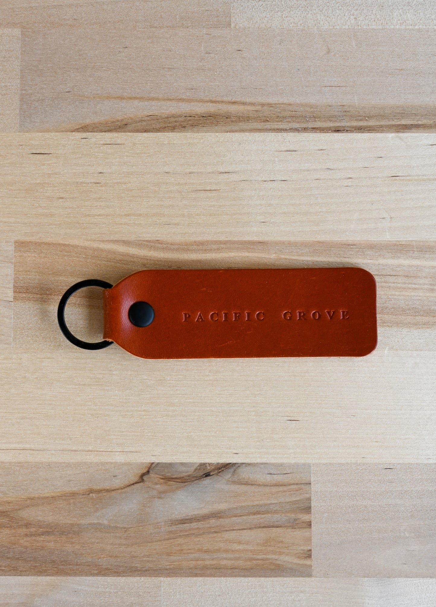 17 Mile Leather Keychain - Pacific Grove