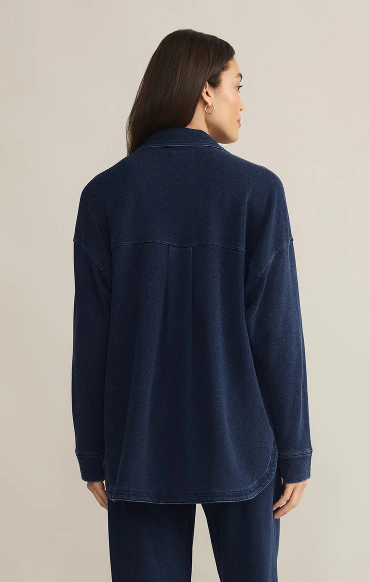 Beacon Knit Jacket - Indigo