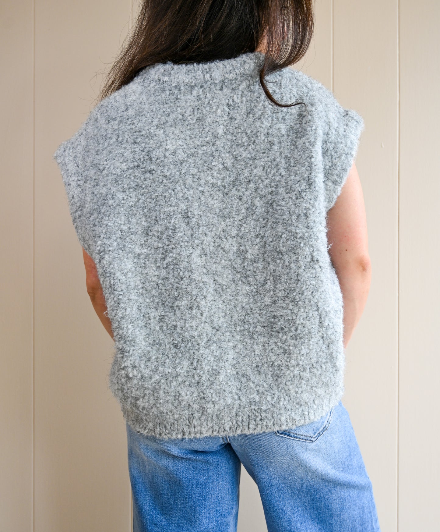 Beaumont Cap Sleeve Sweater - Fog