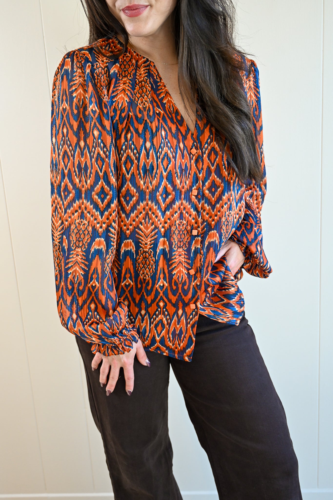 Acacia Street Button-Up Top