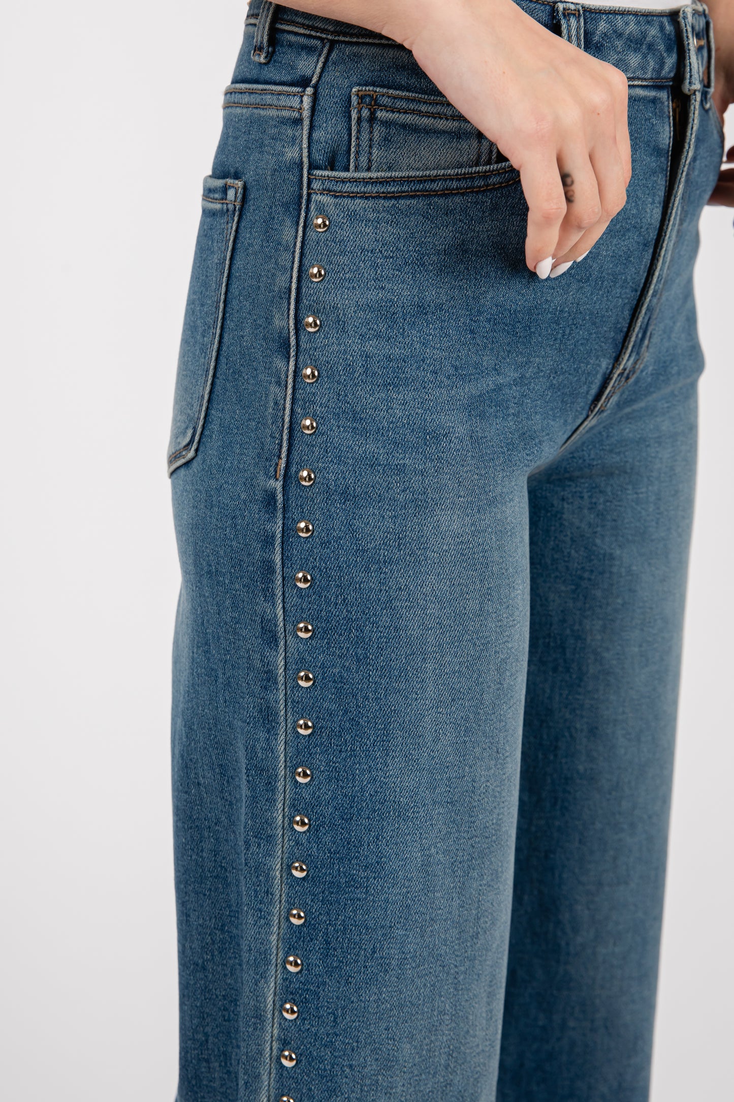 Caledonia Studded Denim