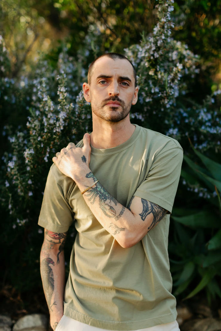 Coast Crewneck Tee Pistachio by VNTNA
