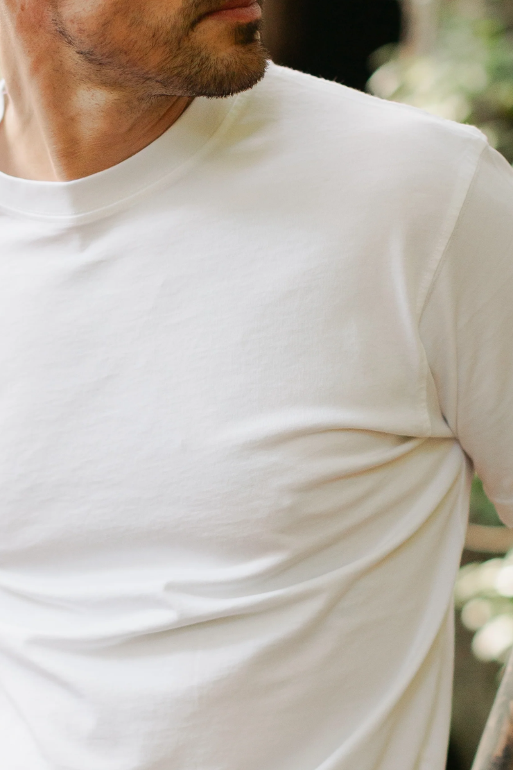 Coast Crewneck Tee White by VNTNA