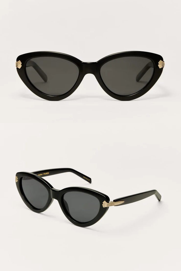 Grove Sunglasses - Black Gold Detail