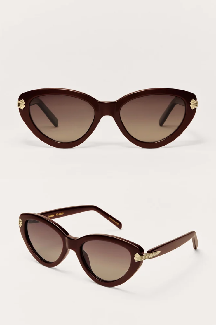 Grove Sunglasses - Vino Gold Detail