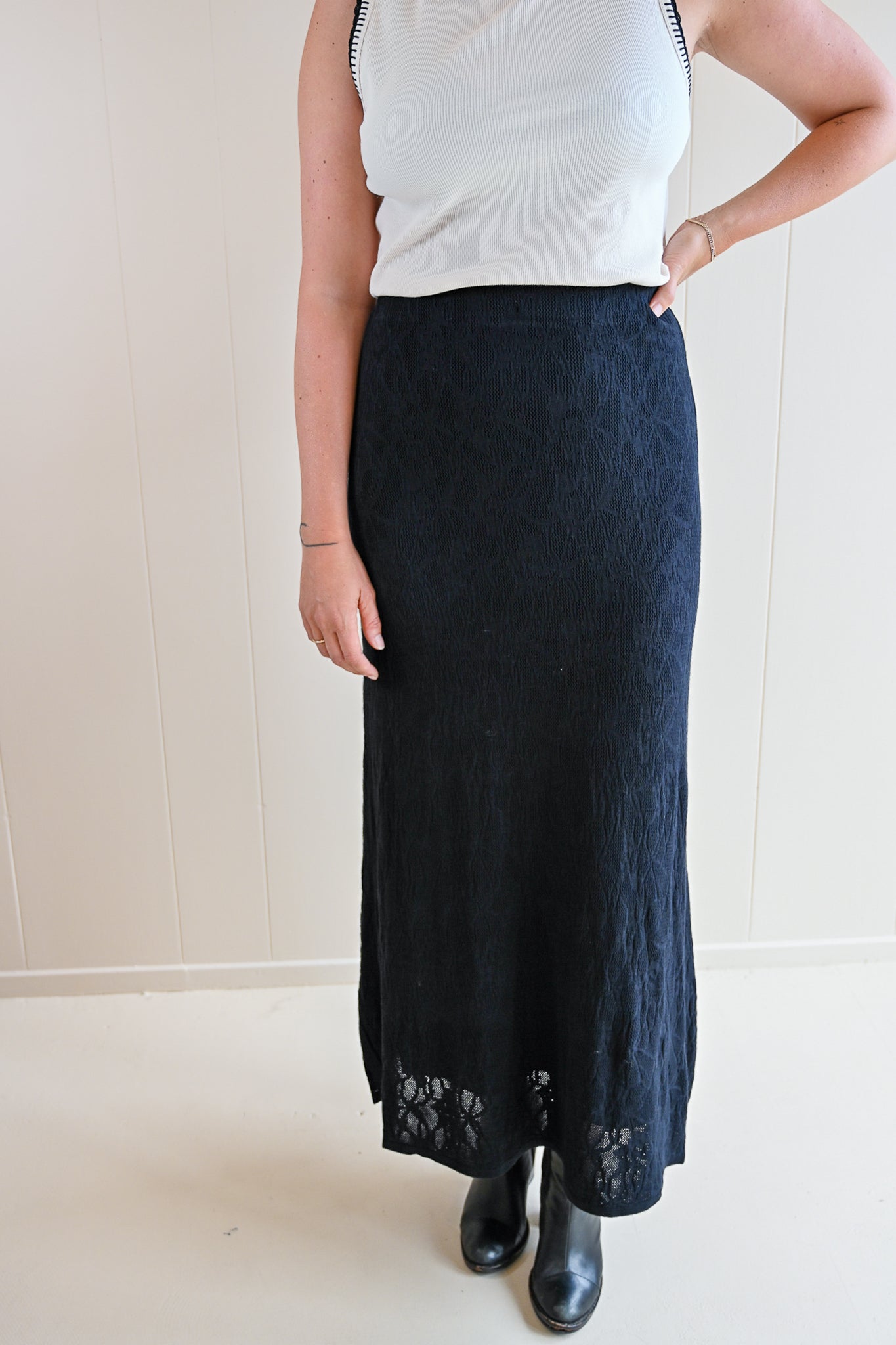Cypress Ave. Lace Maxi Skirt