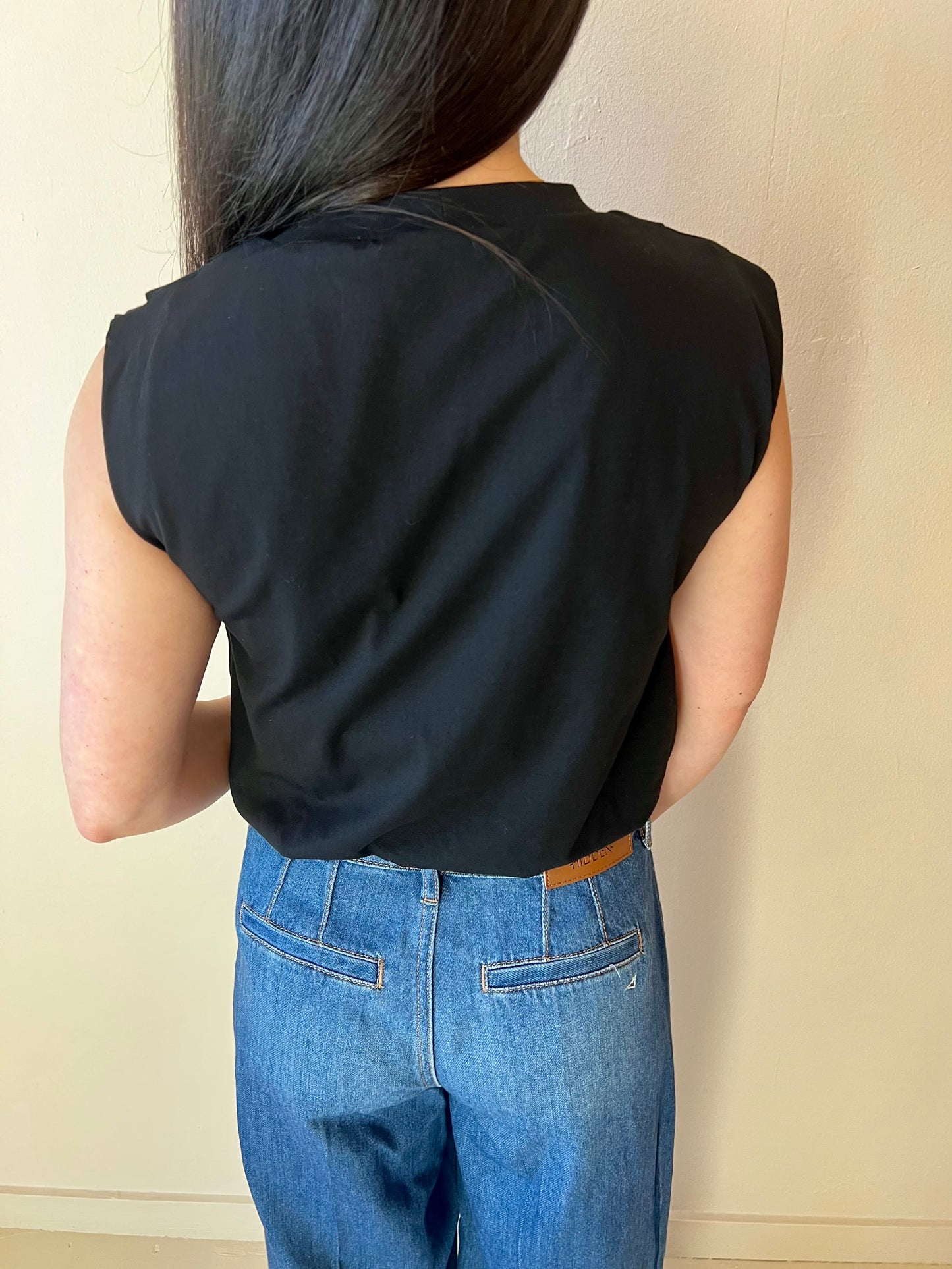 Eardley Bubble Top - Black