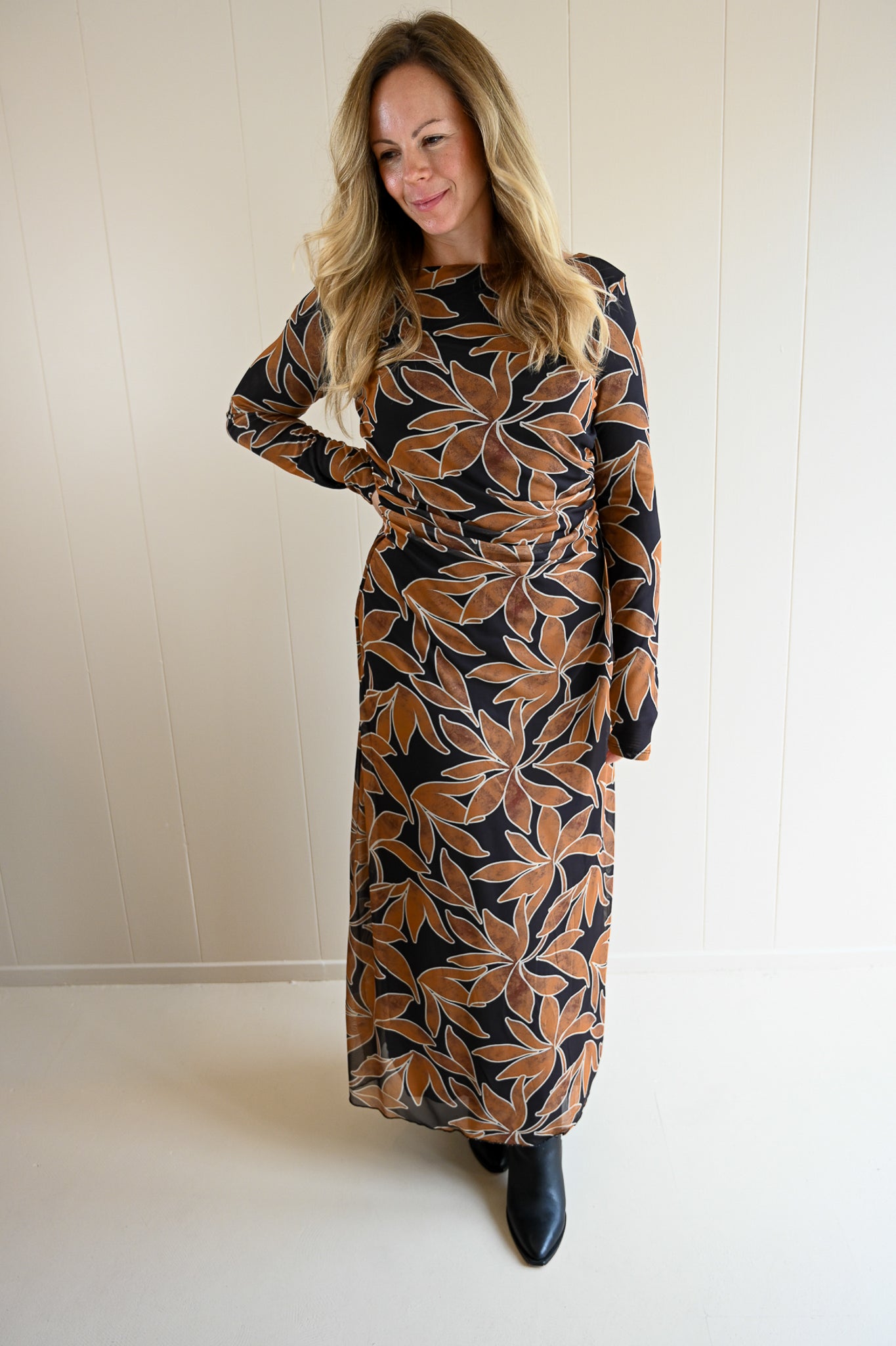 Marine Street Floral Mesh Maxi Dress