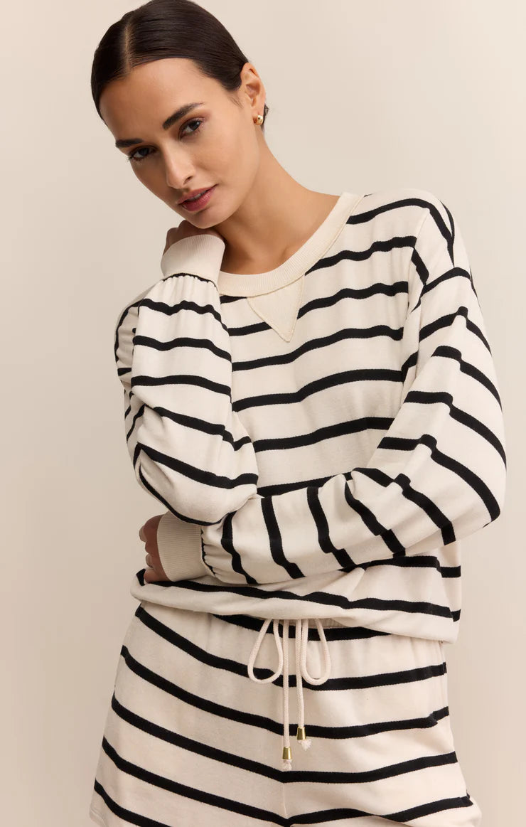 Glen Lake Striped Sweatshirt
