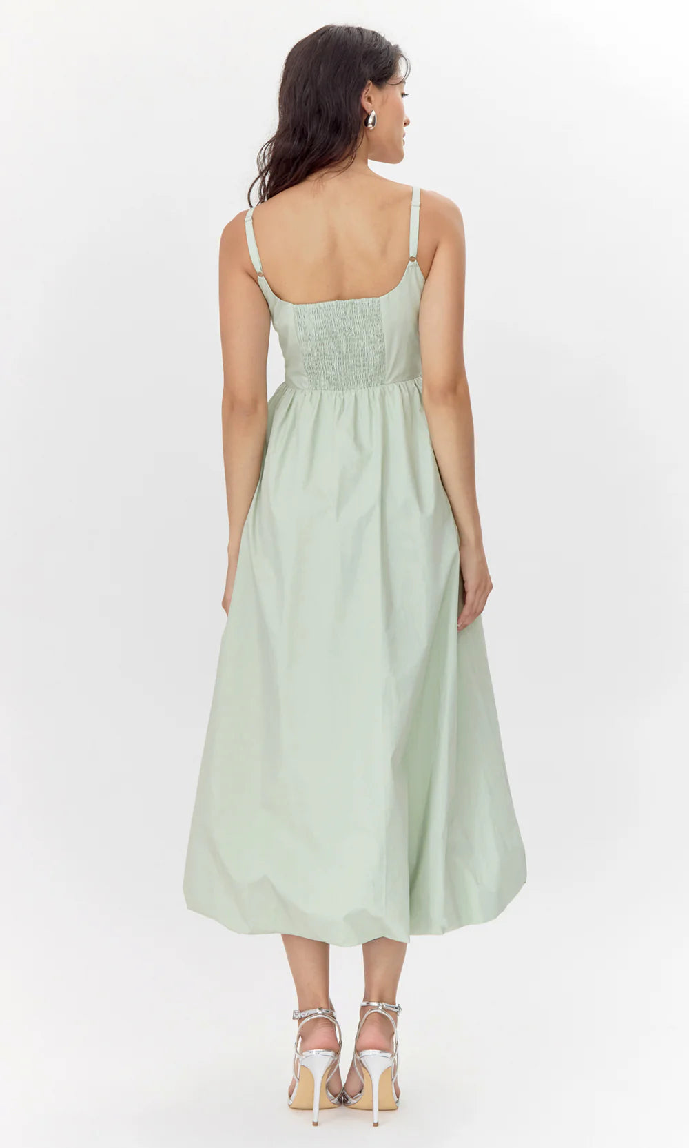 Grand Balloon Midi Dress