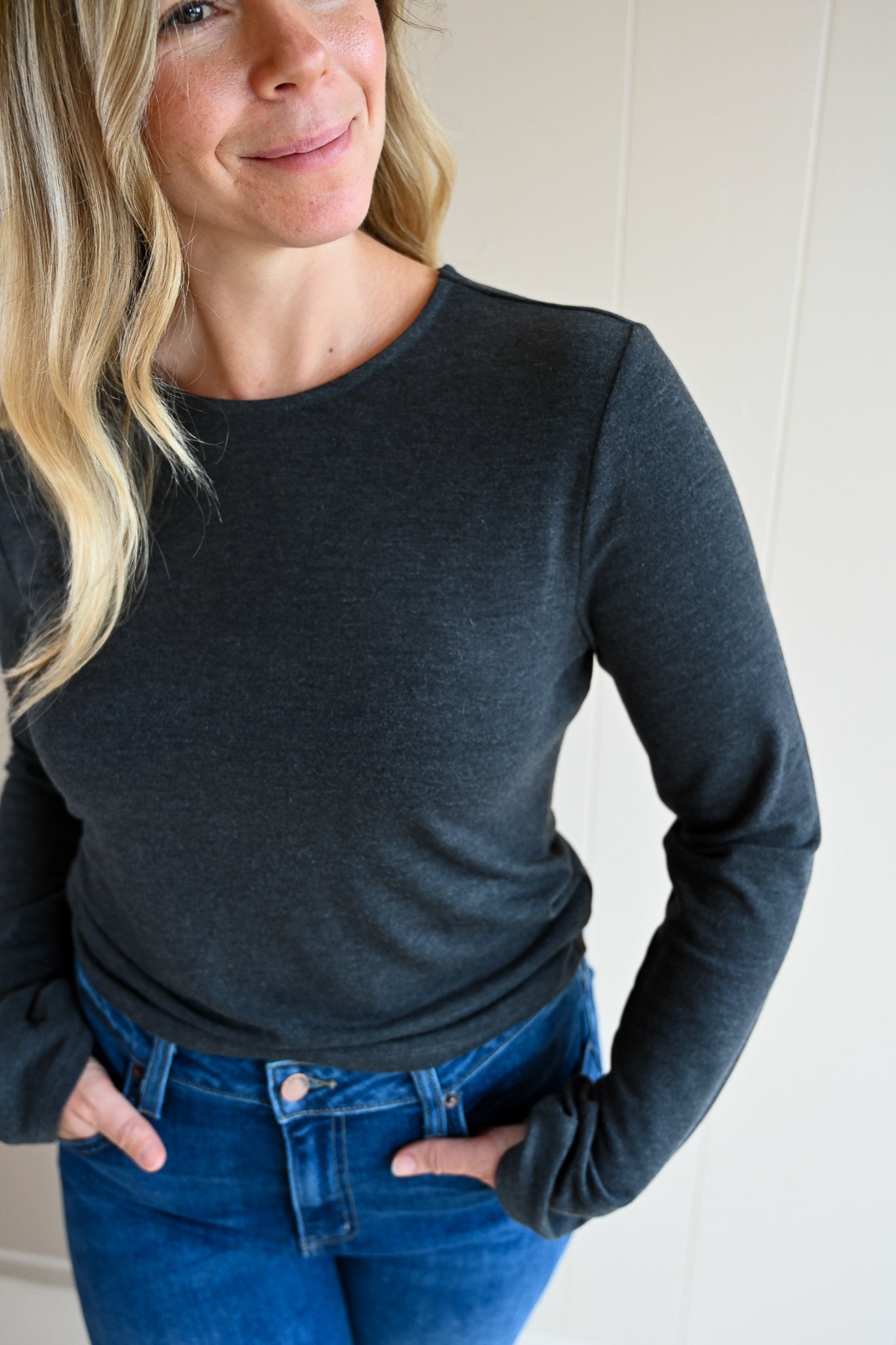 Mermaid Avenue Fitted Top - Storm