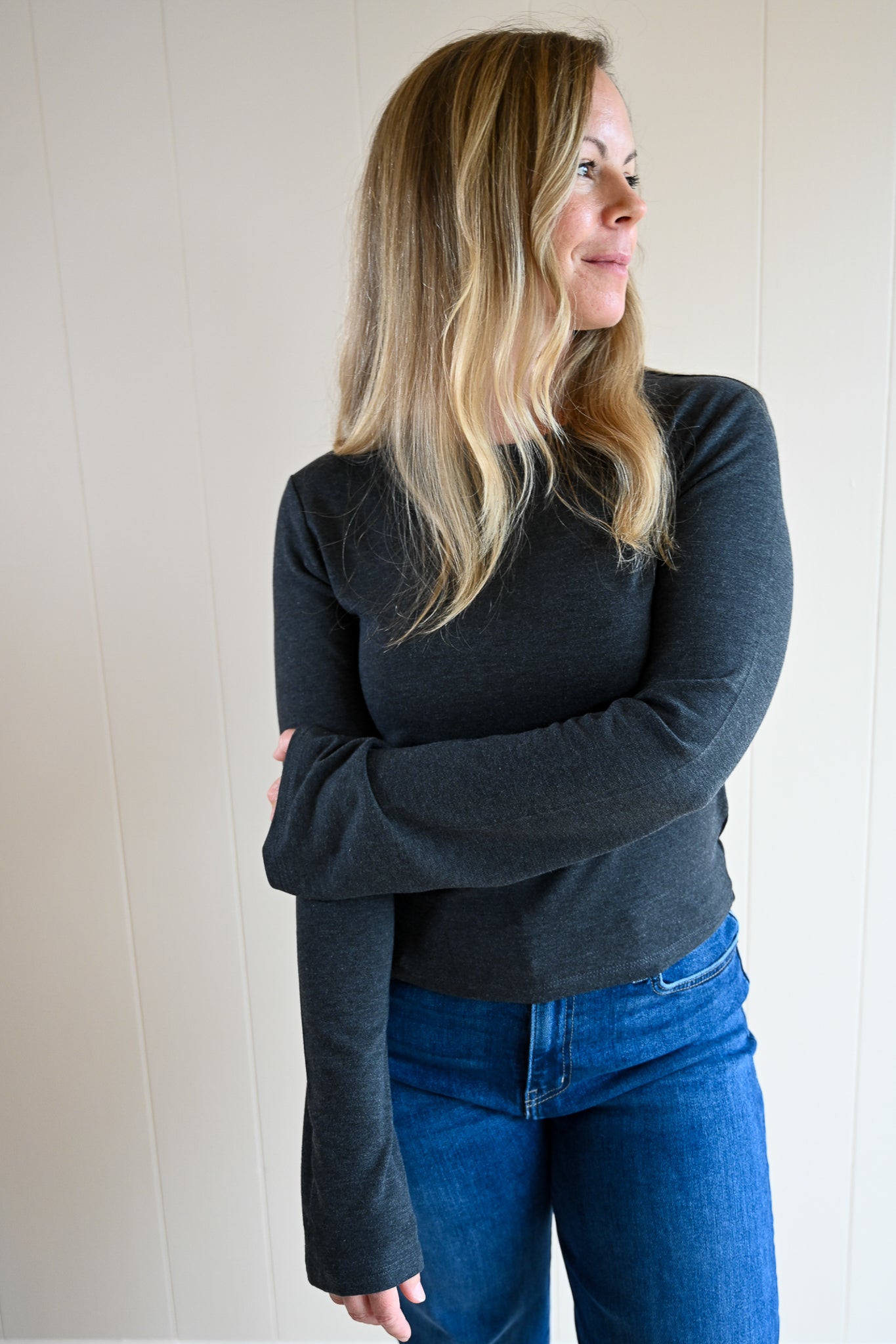 Mermaid Avenue Fitted Top - Storm