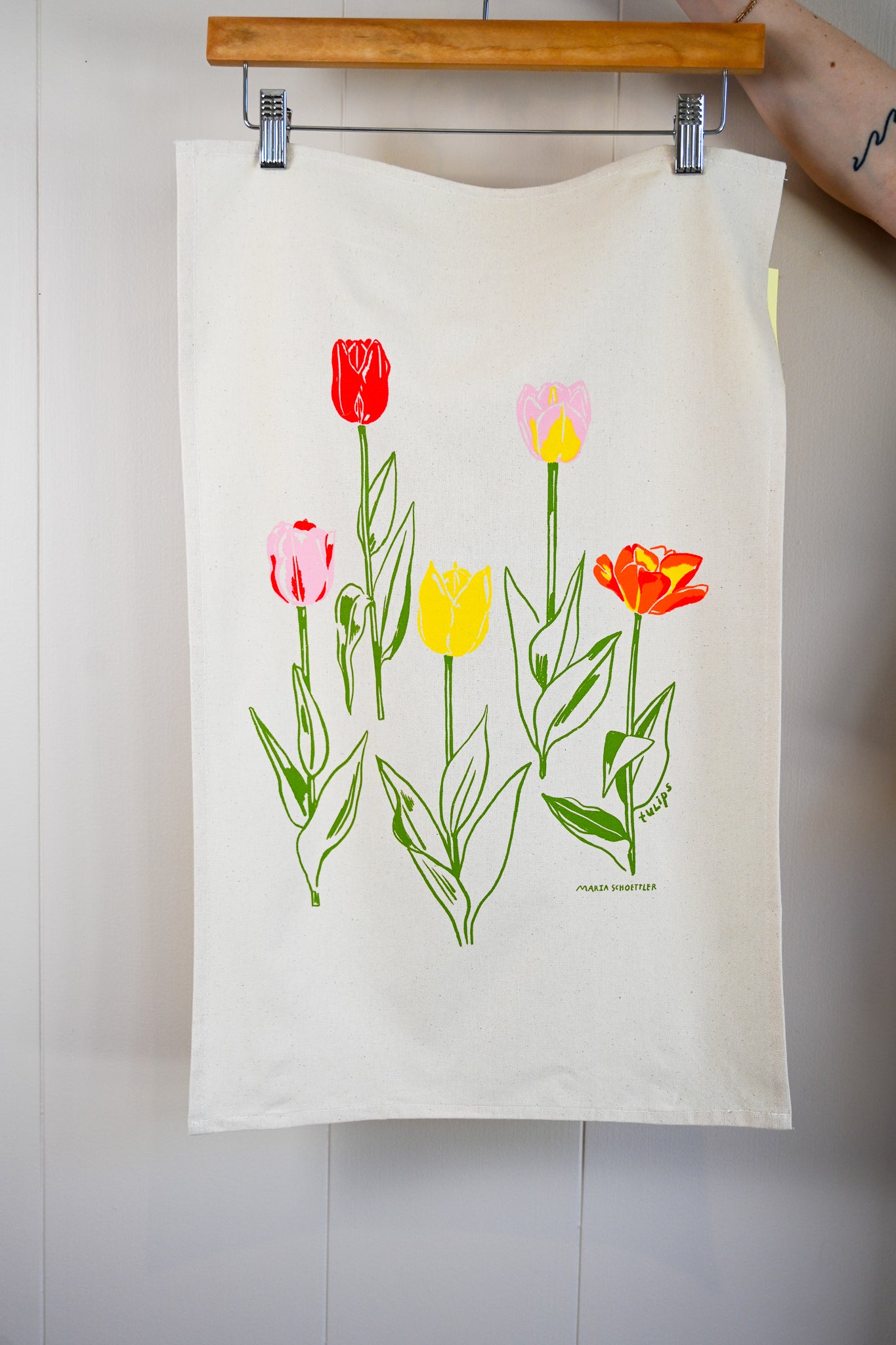 Maria Schoettler Tulip Tea Towel