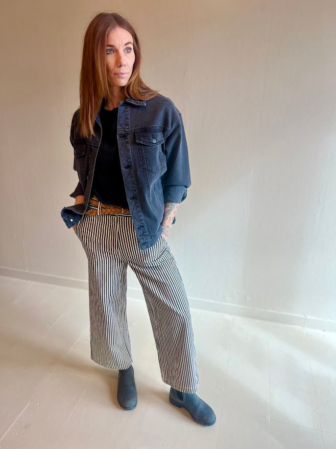 Petra Black Denim Jacket