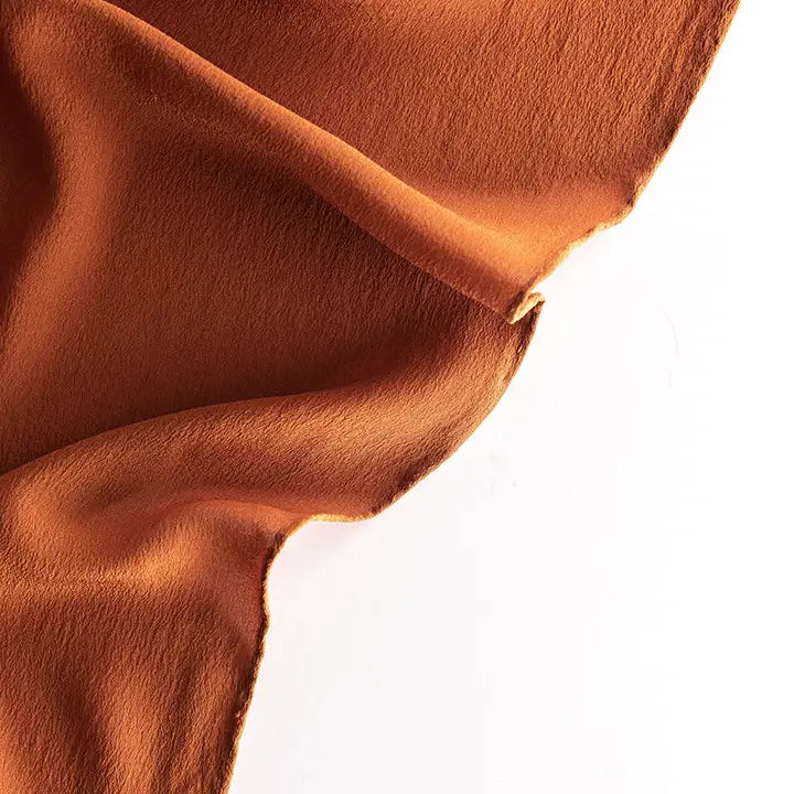 Silk Scarf - Rust