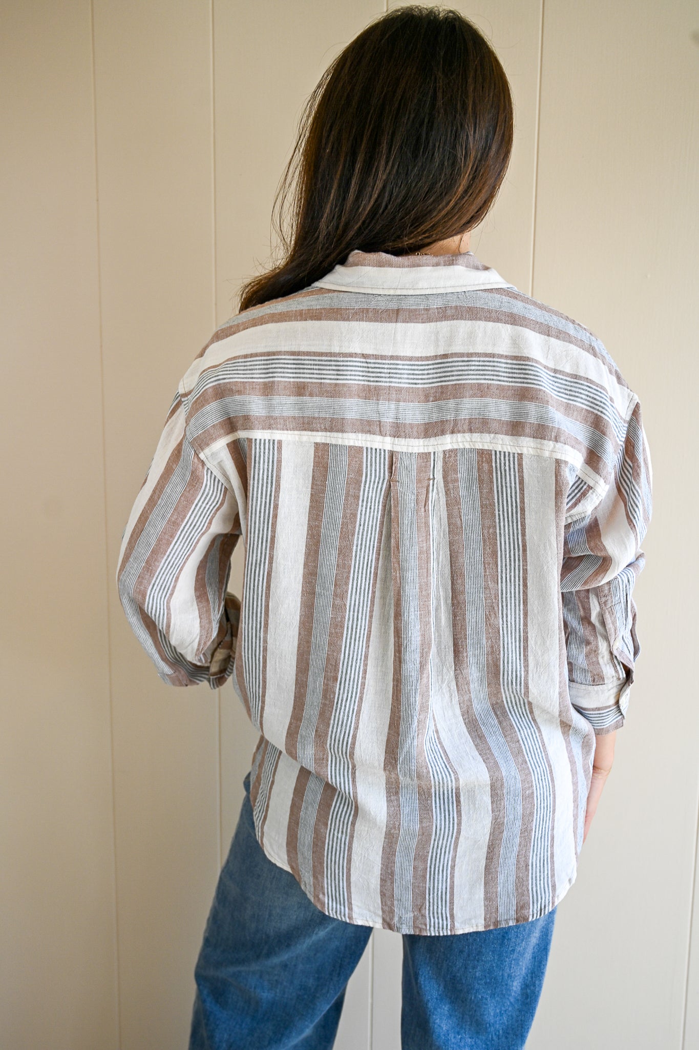 Grand Avenue Button Up Top - Land & Sea