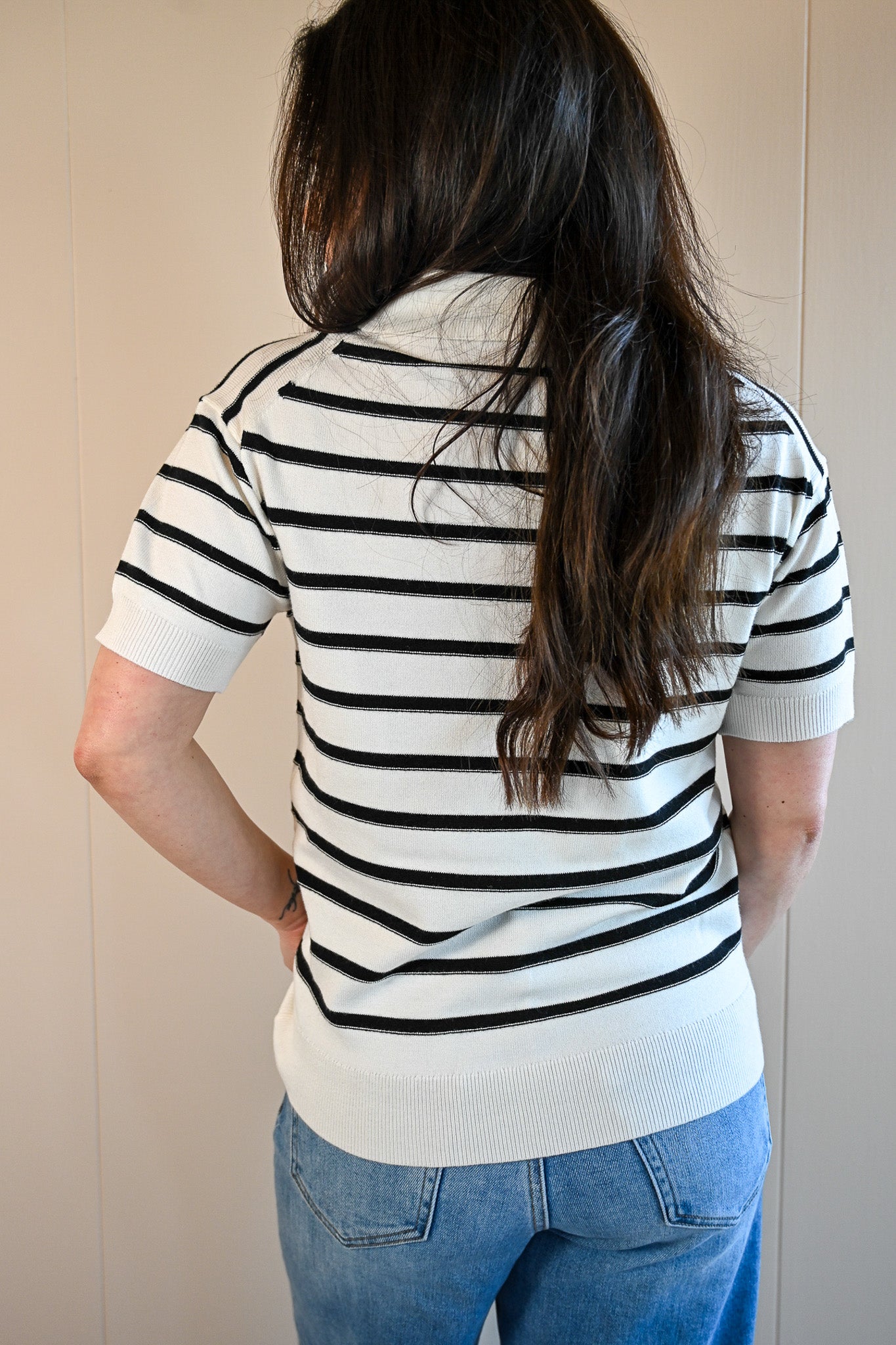 Syida Drive Stripe Knit Polo