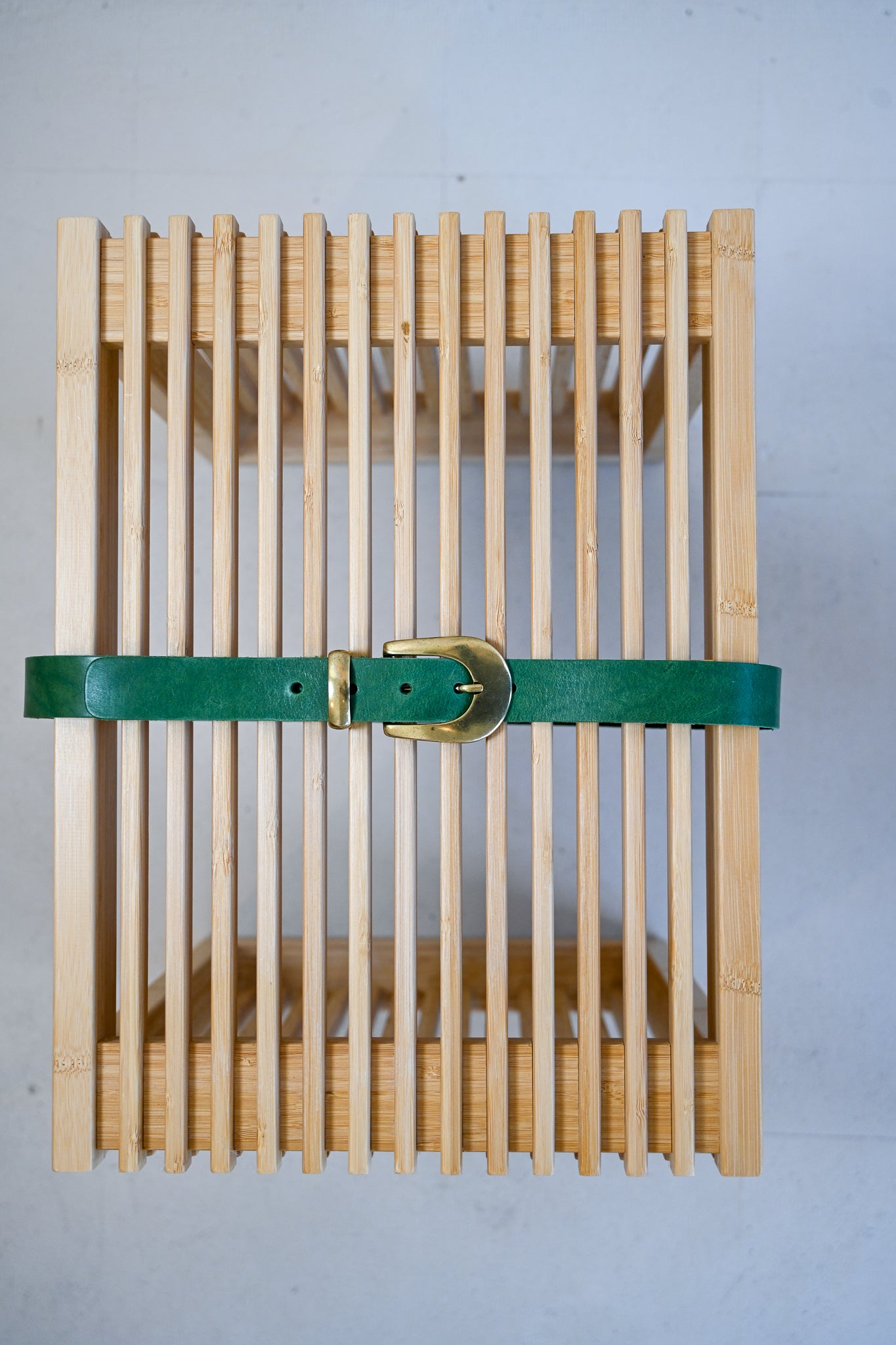 Green Italian Leather Belt