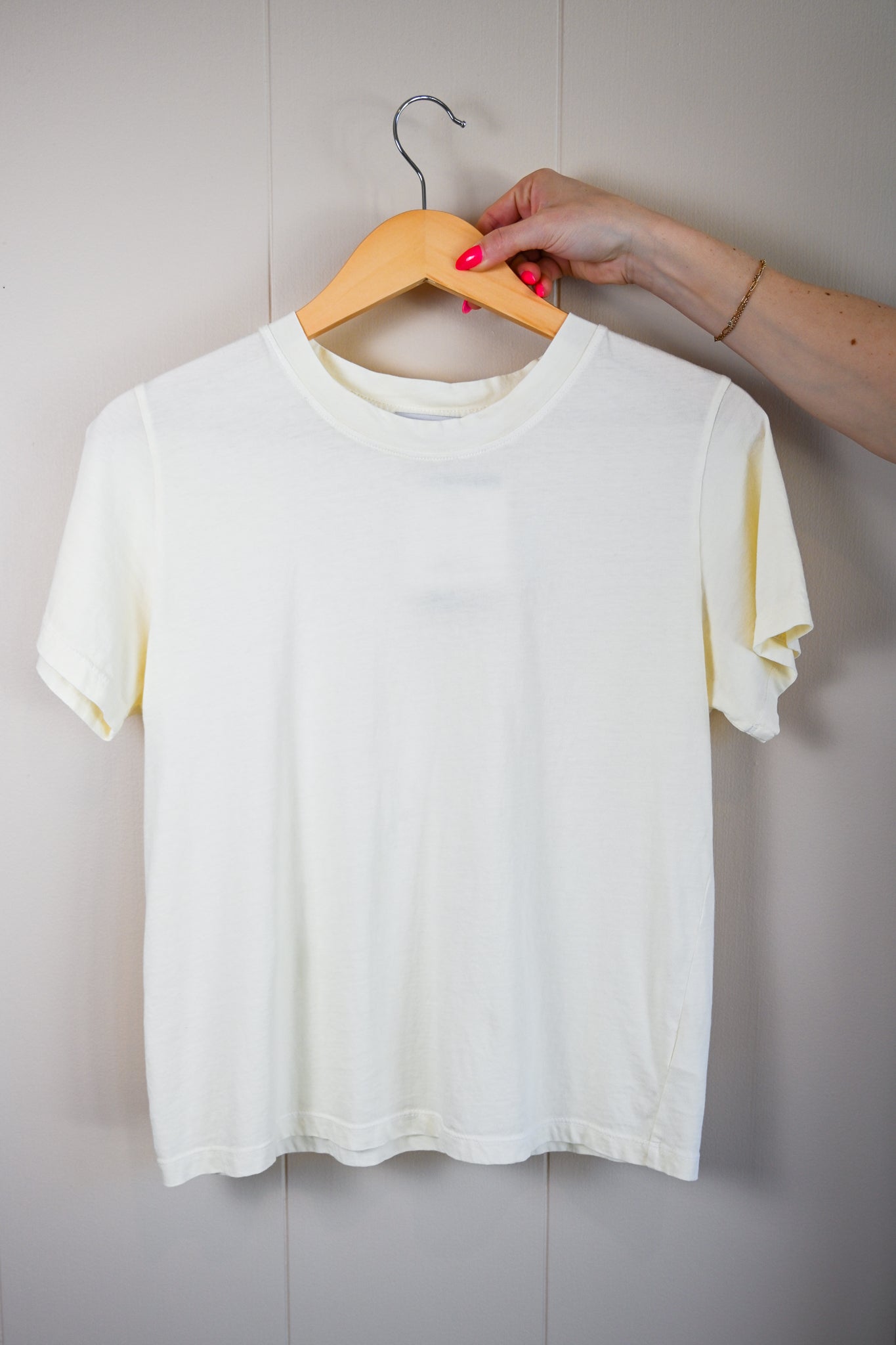 Wave Label Crew Tee - Sand