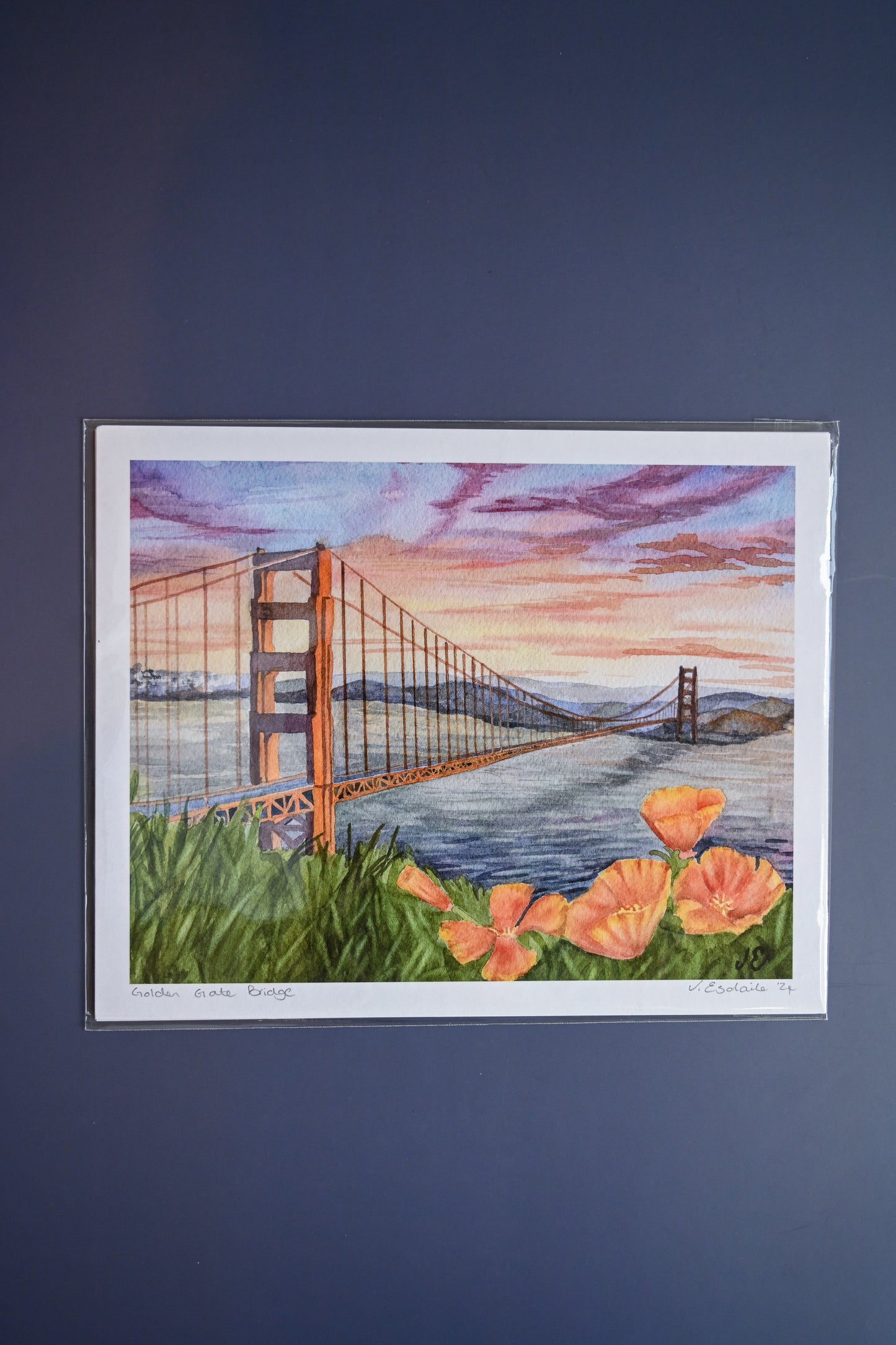 Golden Gate Bridge Print by Julia Esdaile