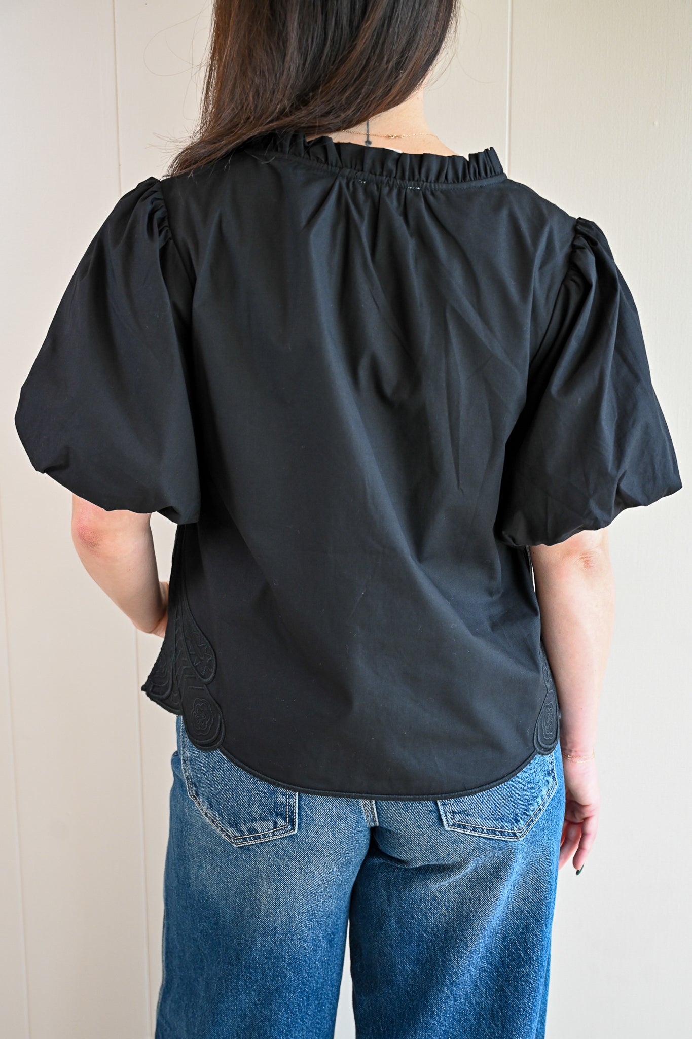 Surf Avenue Bubble Sleeve Blouse