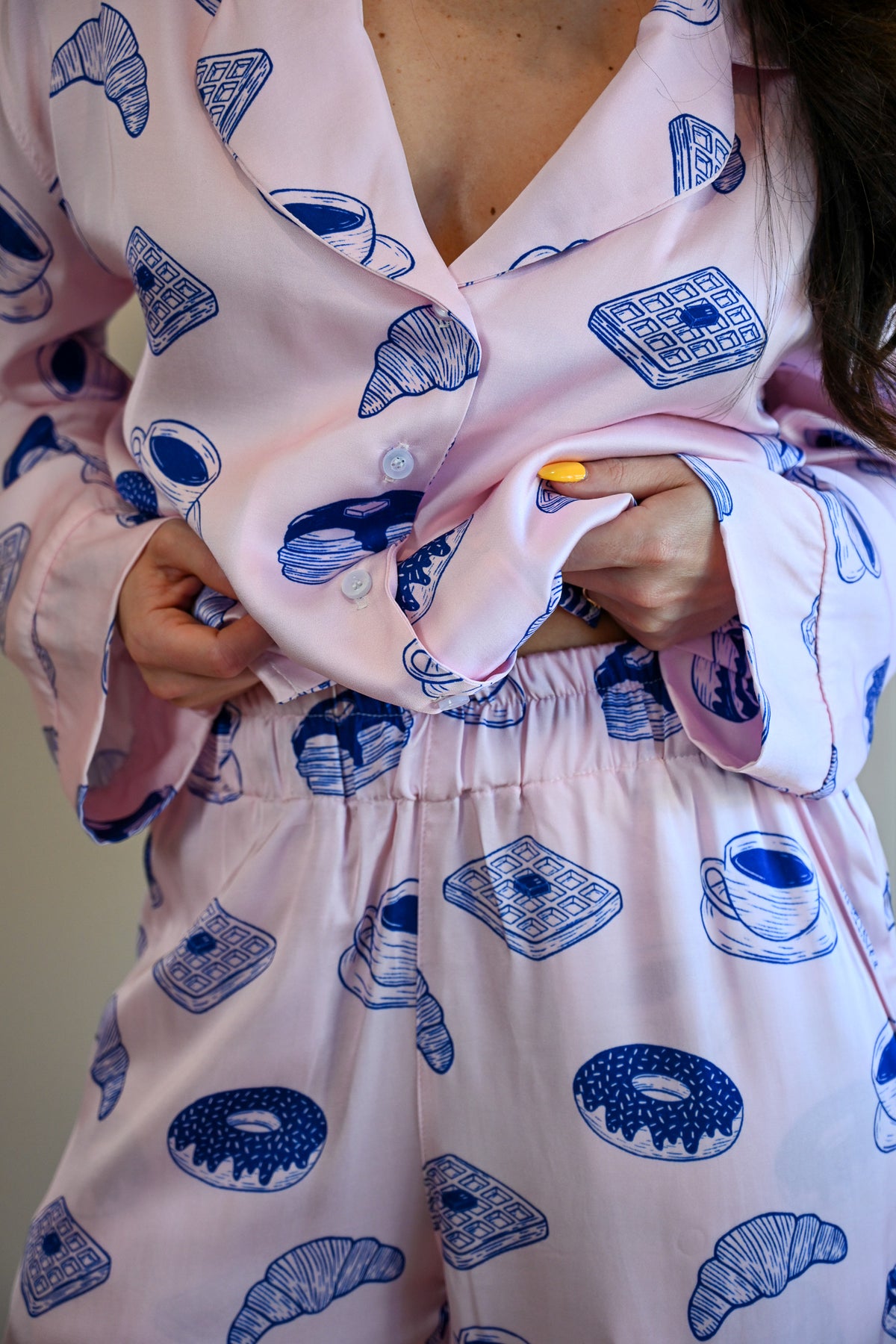 Breakfast Long Pajama Set by NEENDI