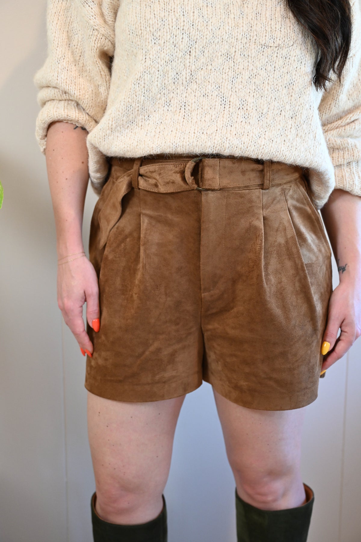 Moreland Avenue Suede Shorts