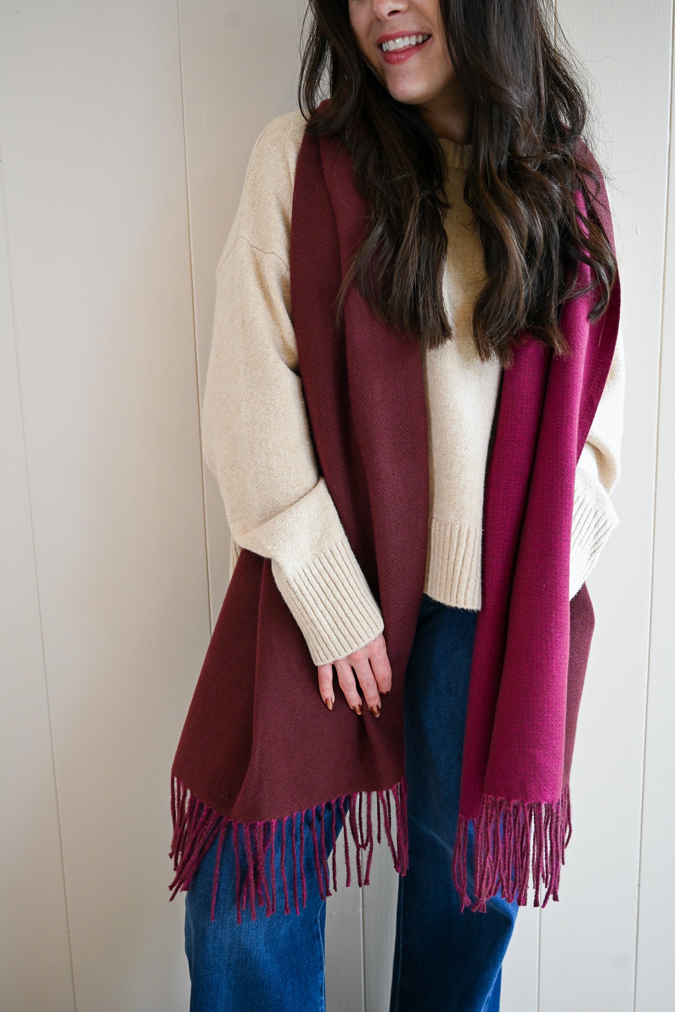 Central Avenue Scarf - Wine