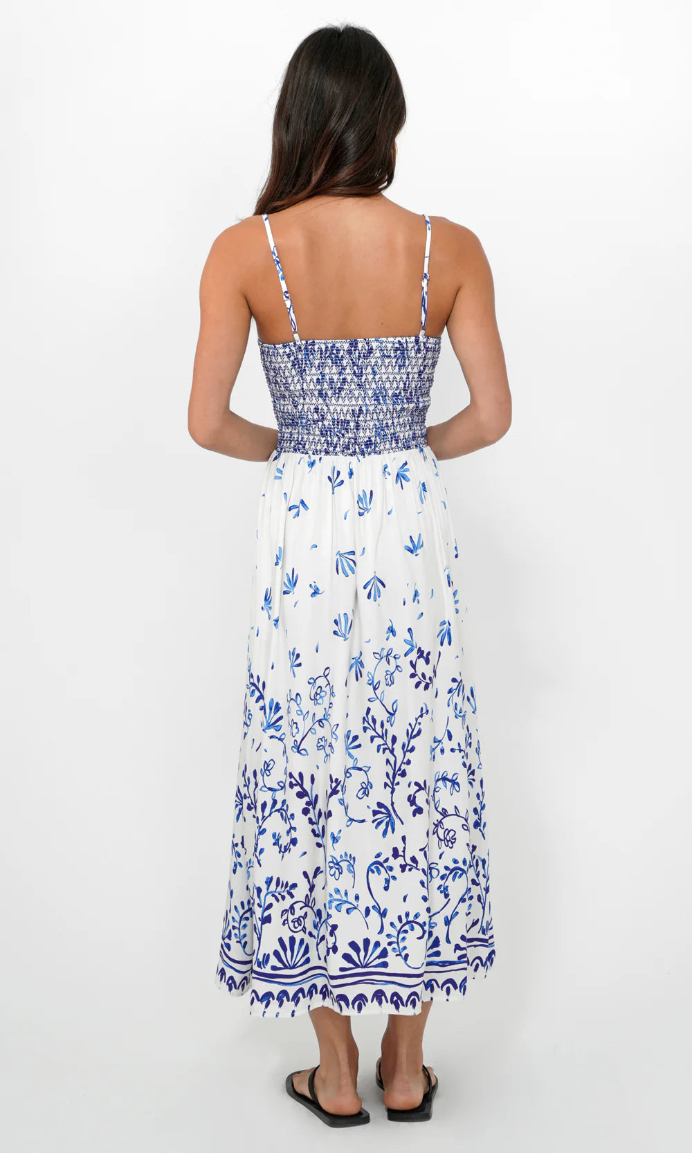 Weldon Grove Smocked Midi Dress