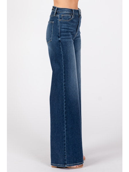 Workman Place Wide Leg Jeans Dark Wash
