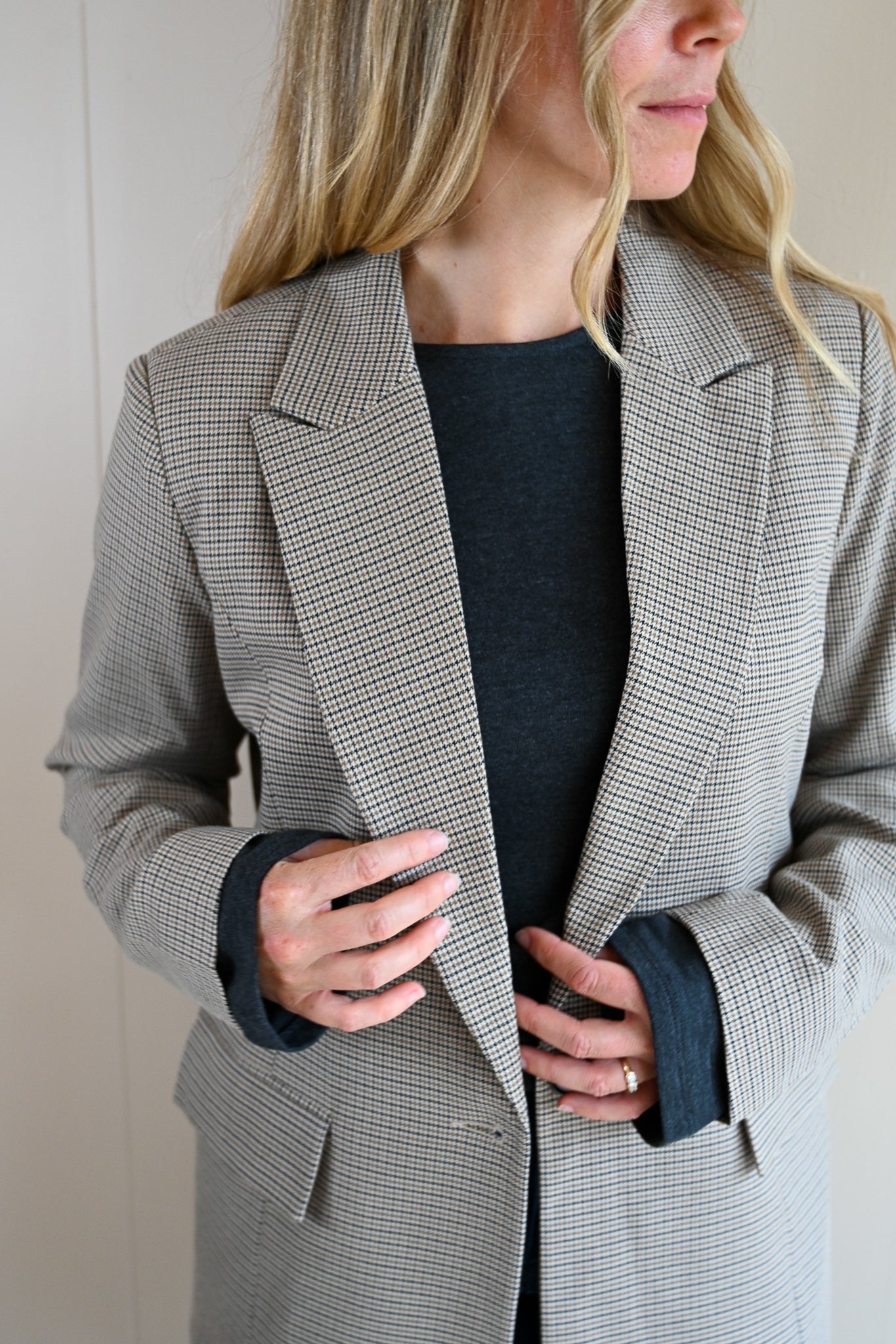 Monarch Lane Houndstooth Blazer