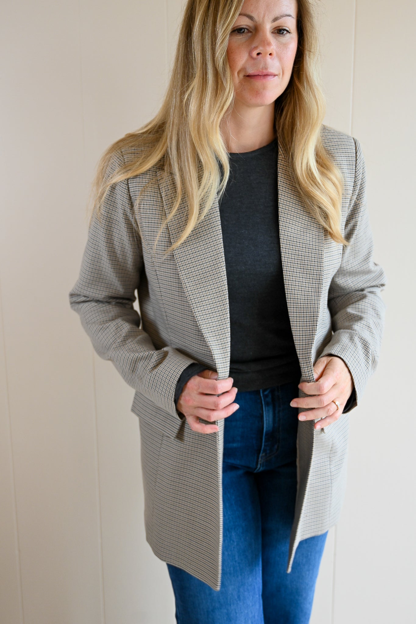 Monarch Lane Houndstooth Blazer