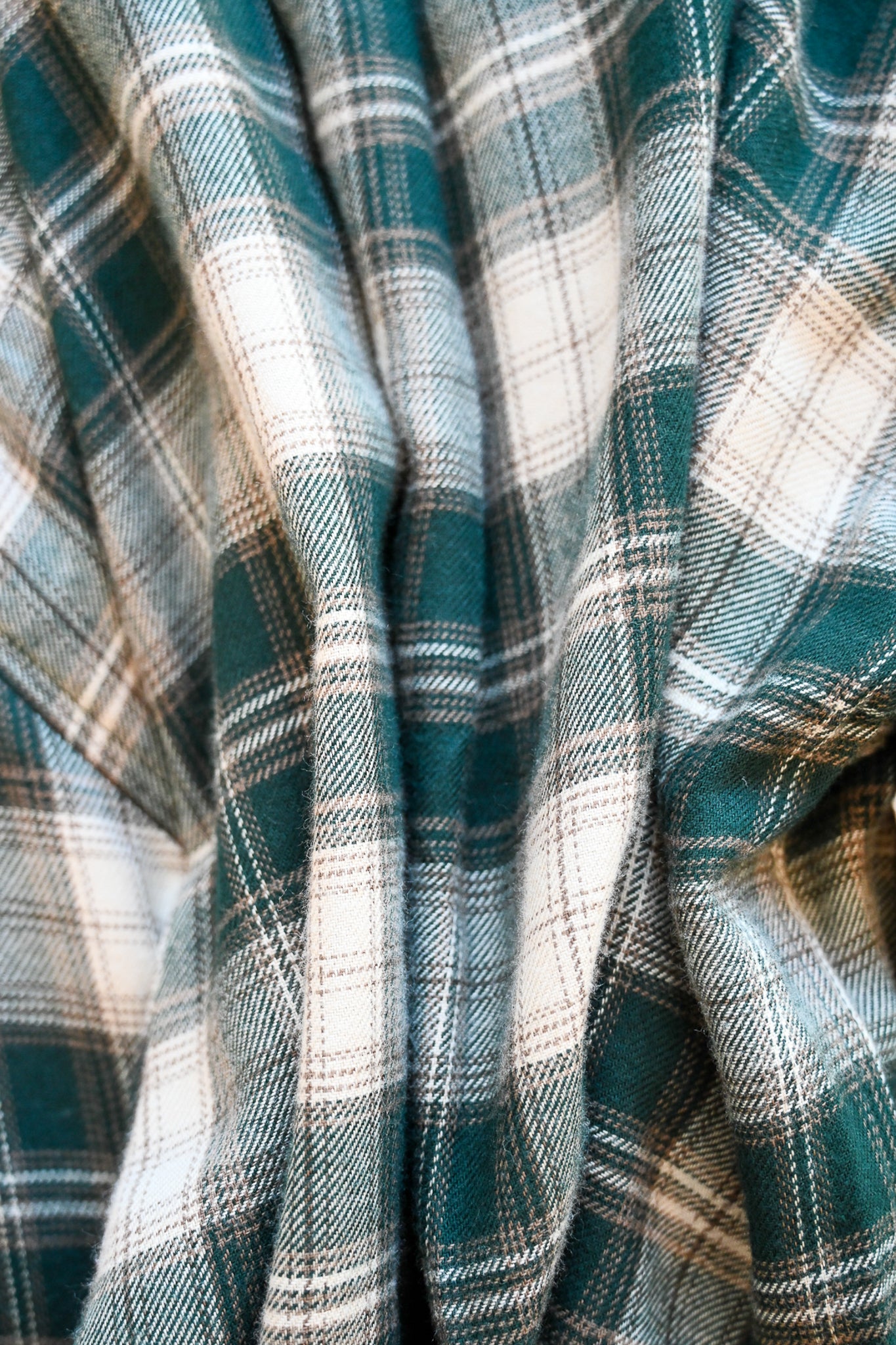 Lincoln Plaid Button-up Top - Cypress