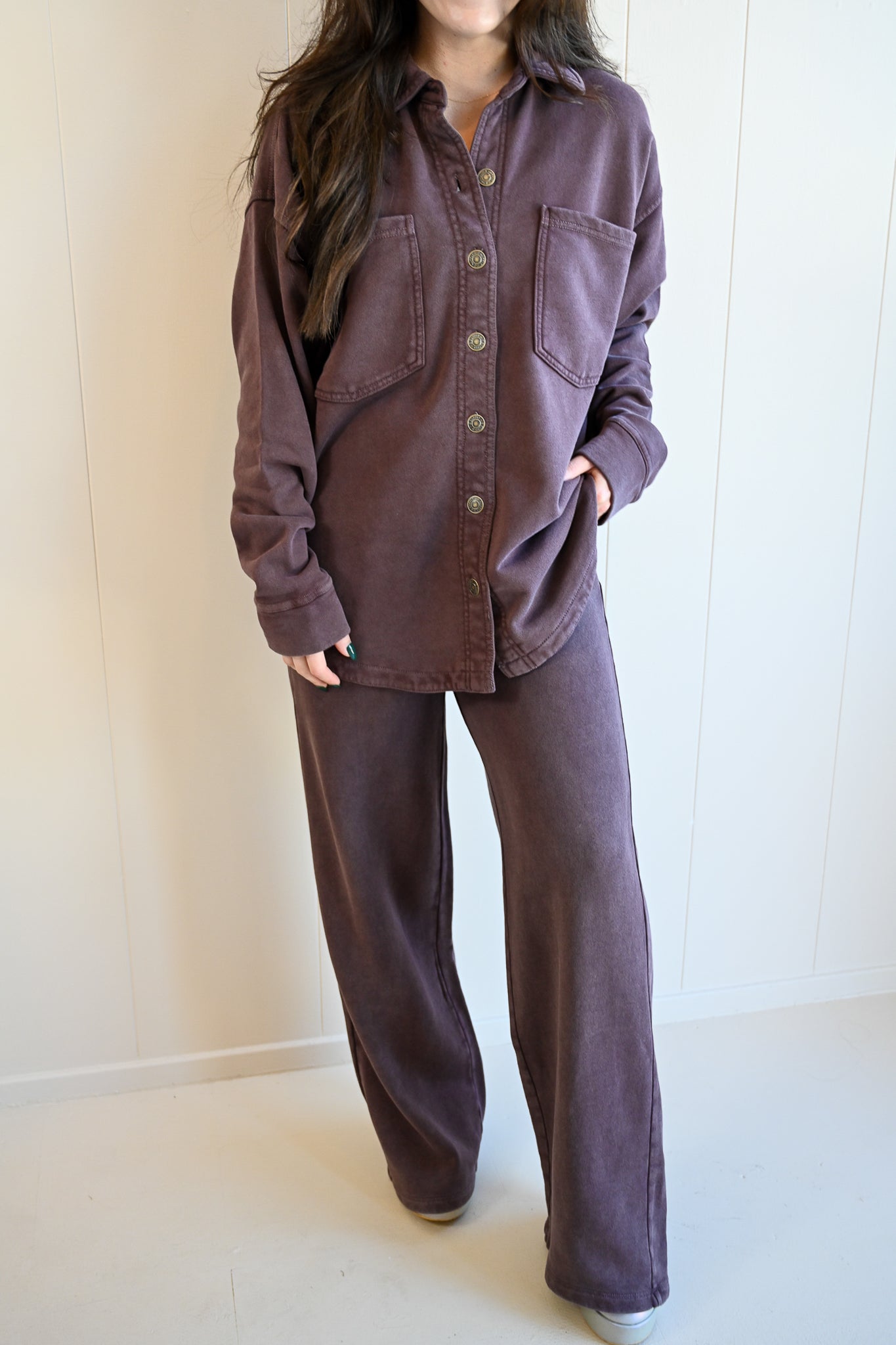 Beacon Knit Jacket - Chocolate Cherry