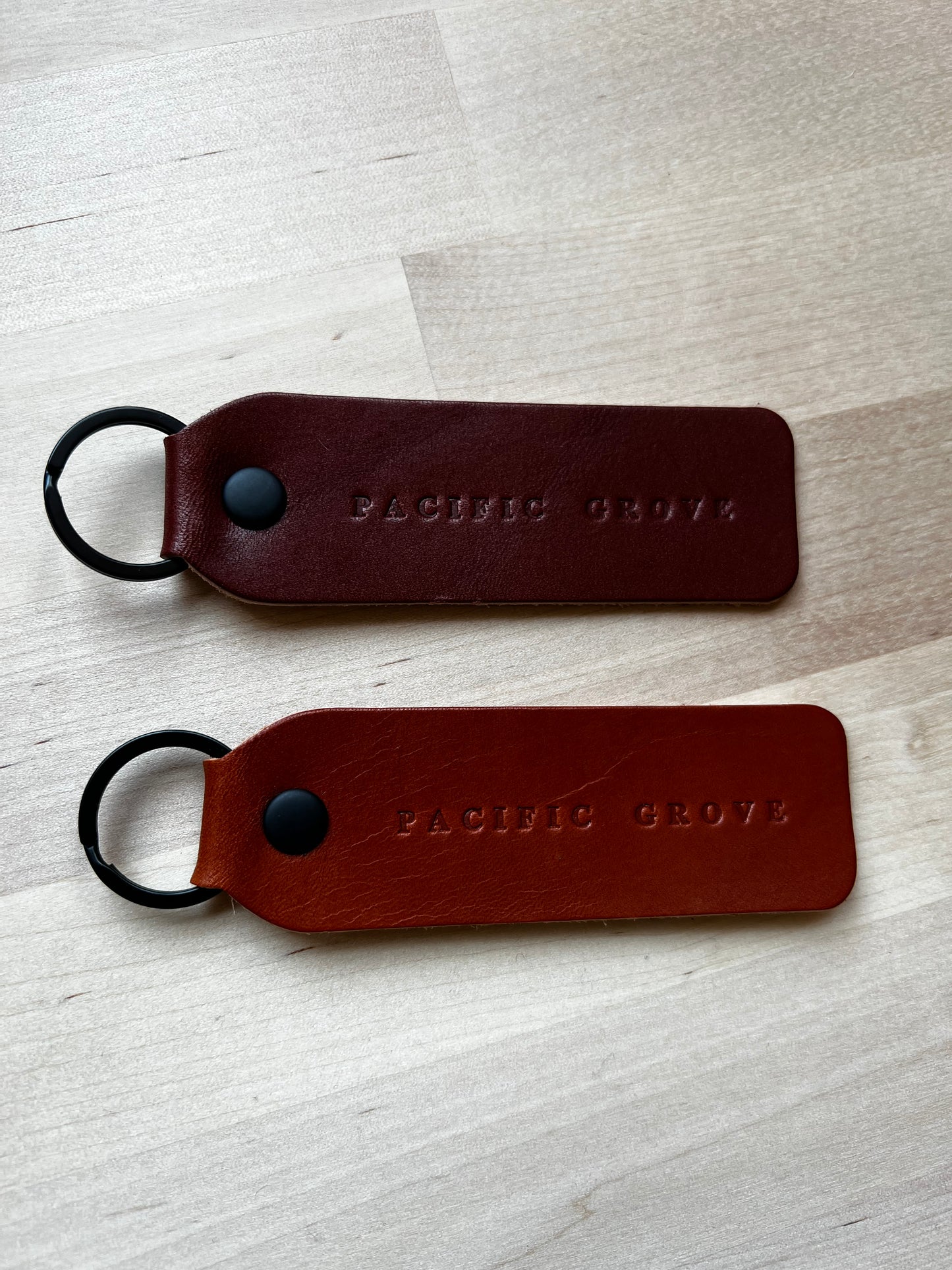 17 Mile Leather Keychain - Pacific Grove