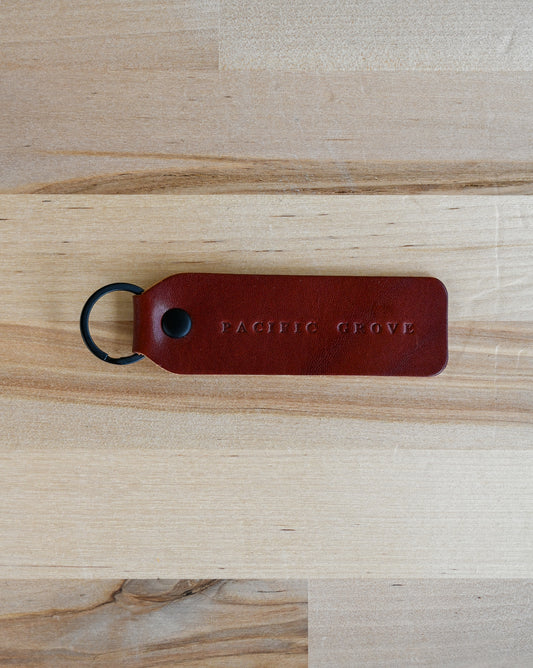17 Mile Leather Keychain - Pacific Grove