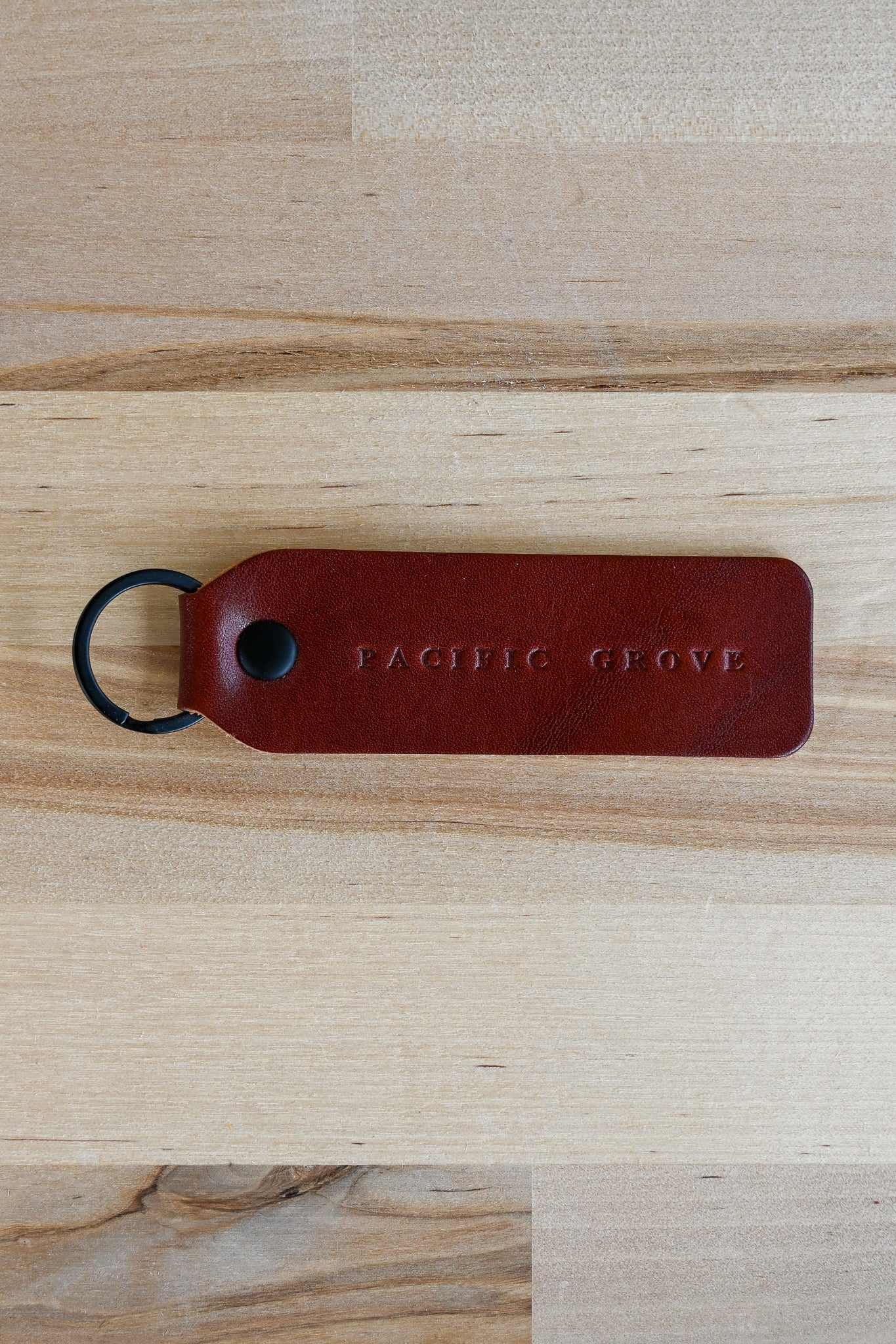 17 Mile Leather Keychain - Pacific Grove