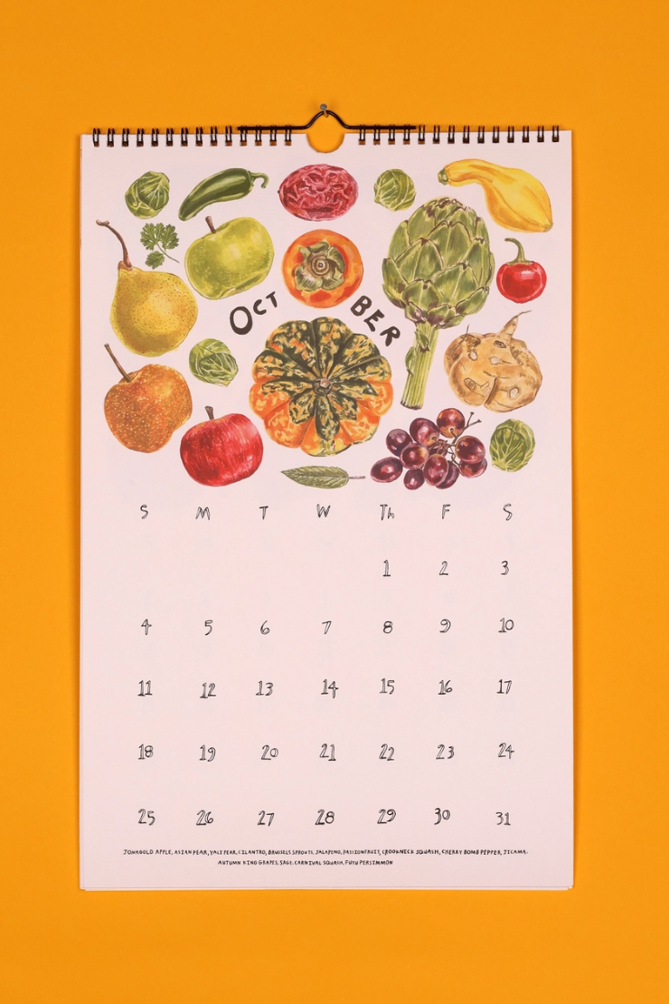 2027 Eat Local Calendar by Maria Schoettler