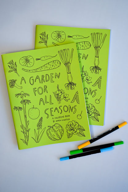 A Garden for all Season Coloring Book by Maria Schoettler