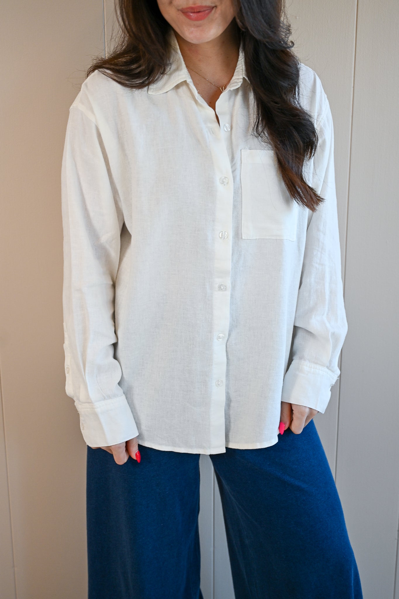 Presidio Blvd Button Up Shirt - Cloud