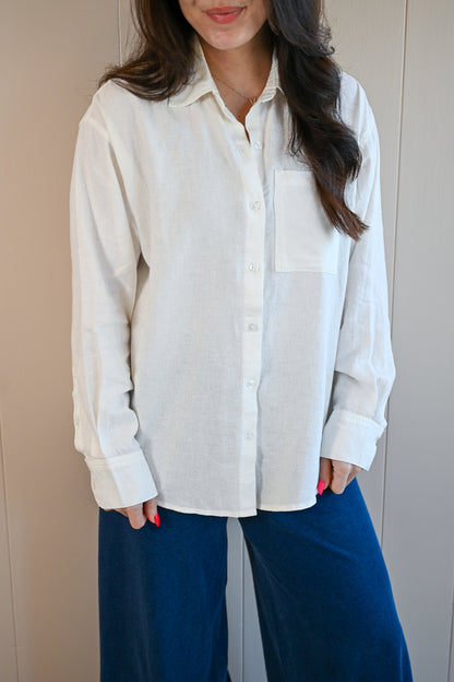 Presidio Blvd Button Up Shirt - Cloud