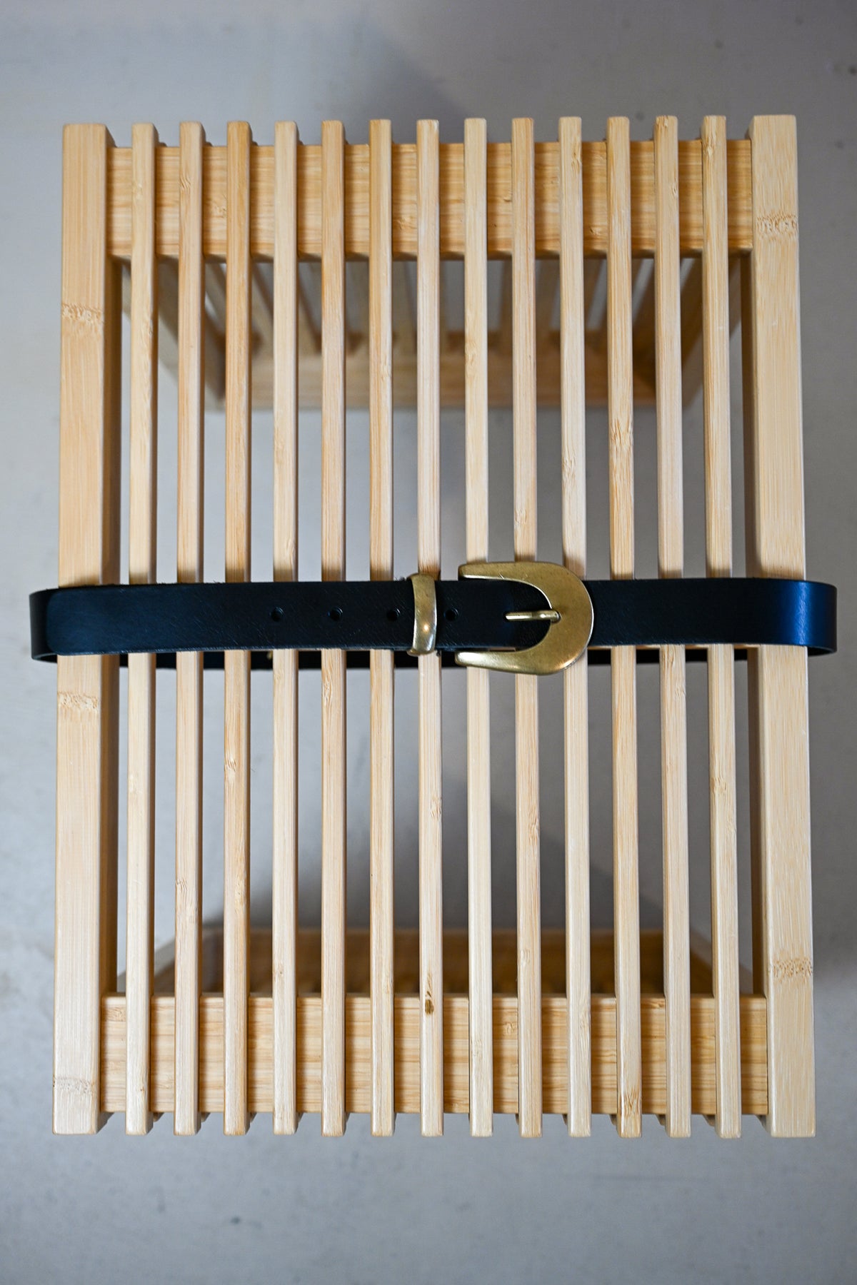 Black Italian Leather Belt