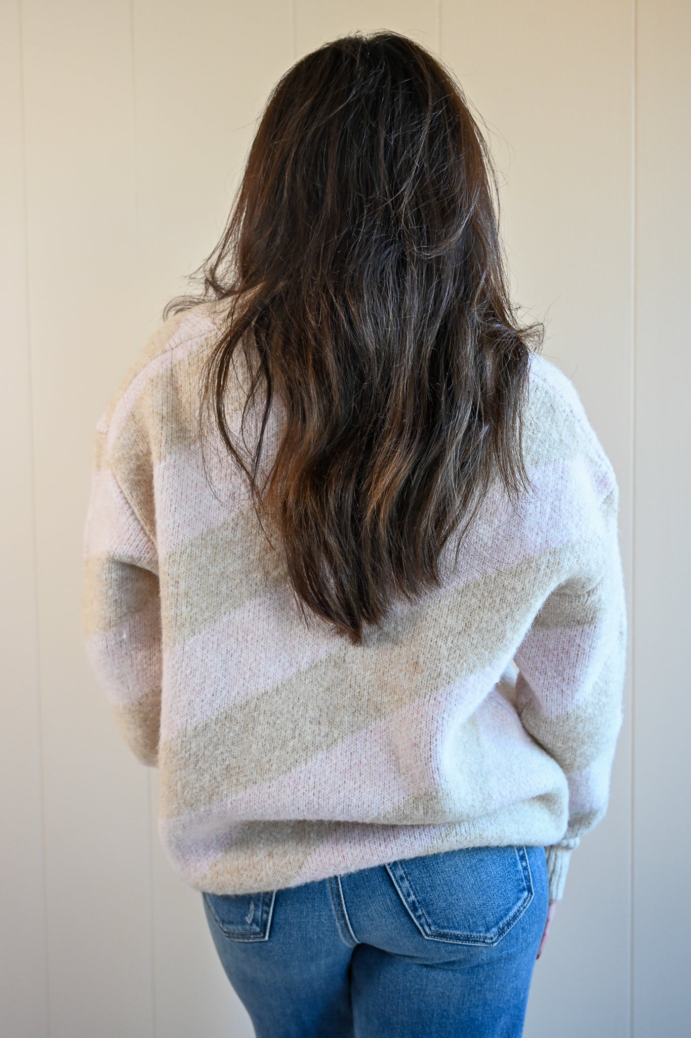 Glen Lake Striped V Neck Sweater