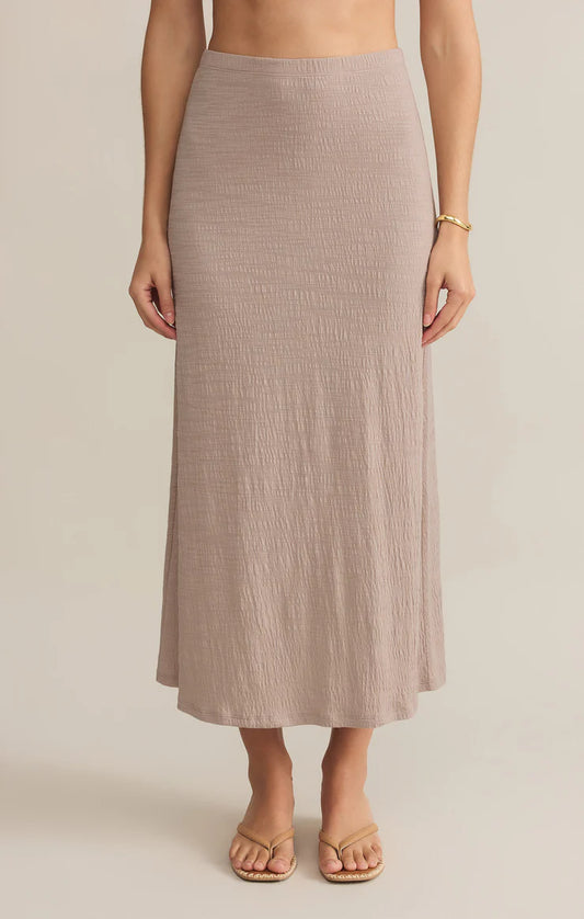 Cedar Textured Midi Skirt