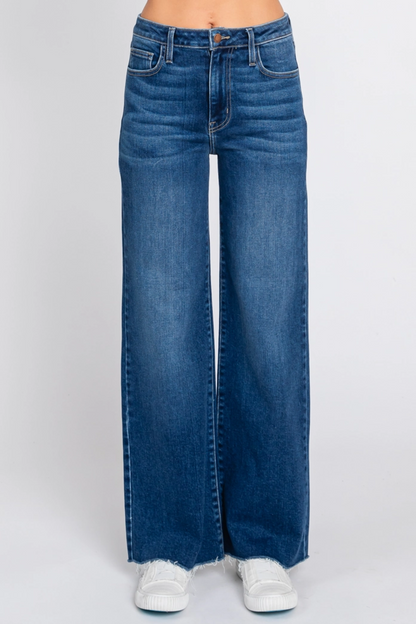 Clark Wide Leg Scissor Hem Jeans