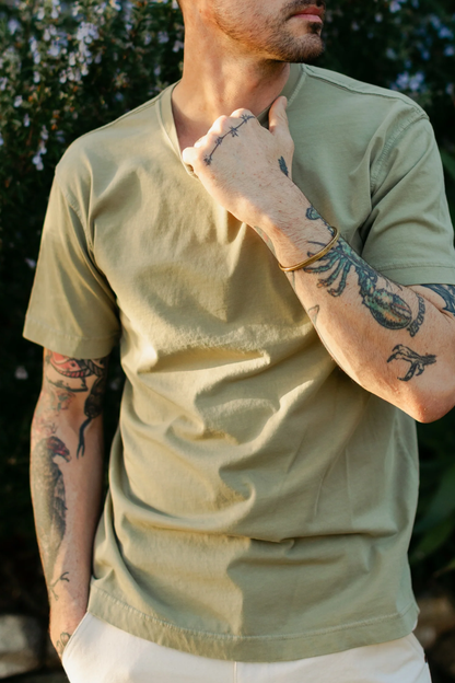 Coast Crewneck Tee Pistachio by VNTNA