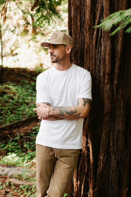 Coast Crewneck Tee White by VNTNA