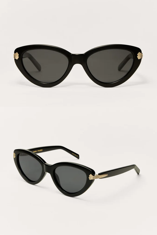 Grove Sunglasses - Black Gold Detail