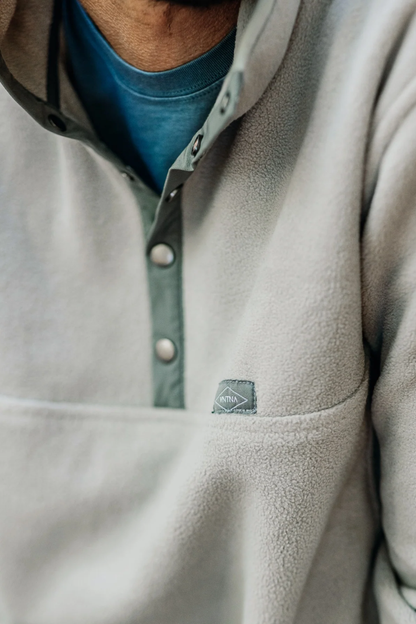 Cobblestone Fleece Pullover Ash Men by VNTNA