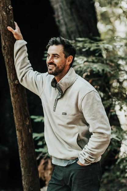 Cobblestone Fleece Pullover Ash Men by VNTNA